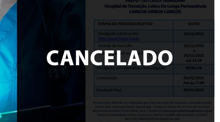 CANCELADO-CARTAZ-EDITAL 01-2022-ARAGUARI